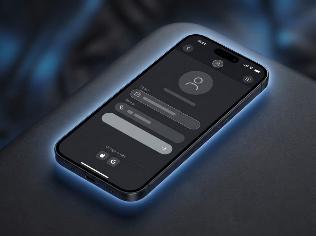 Jolt Ryde on iPhone — create profile with email sign-in and driver onboarding